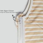 Ivory Cream Stripes Baby Sleeping Bag