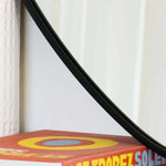 Izumi- Black Metal Irregular Pebble Mirror - 120cm x 90cm