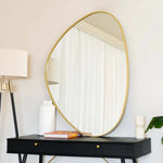 Izumi- Gold Metal Irregular Mirror - 120cm x 90cm