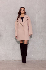 Roco Fashion Betty Oversized Short Coat beige 2
