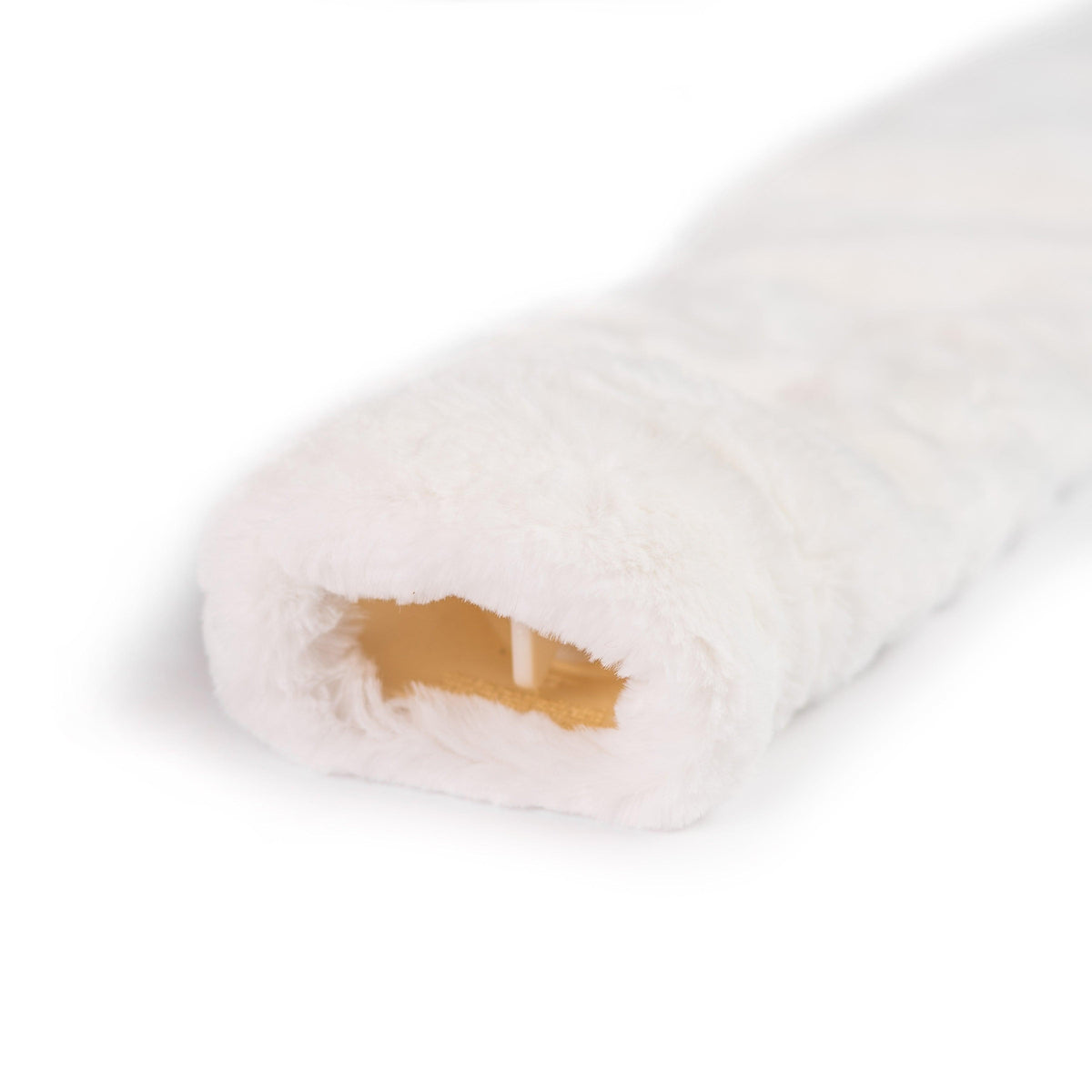 Long Silky Soft White Faux Fur Hot Water Bottle