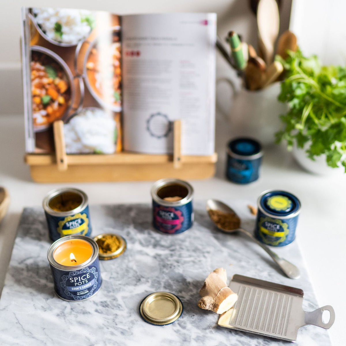 Spice Pots Kitchen Candle - To Eliminate Cooking Odours | Curry Odour Eliminator