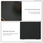 L-Shaped Desk Computer Corner Desk, Adjustable Dining Table with Storage Shelf and Drawer, Workstation for Home Office, Black