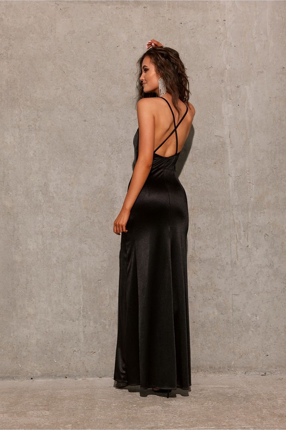Roco Fashion Lamelia Maxi Dress with Open Back