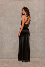 Roco Fashion Lamelia Maxi Dress with Open Back