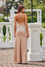 Roco Fashion Lamelia Maxi Dress with Open Back