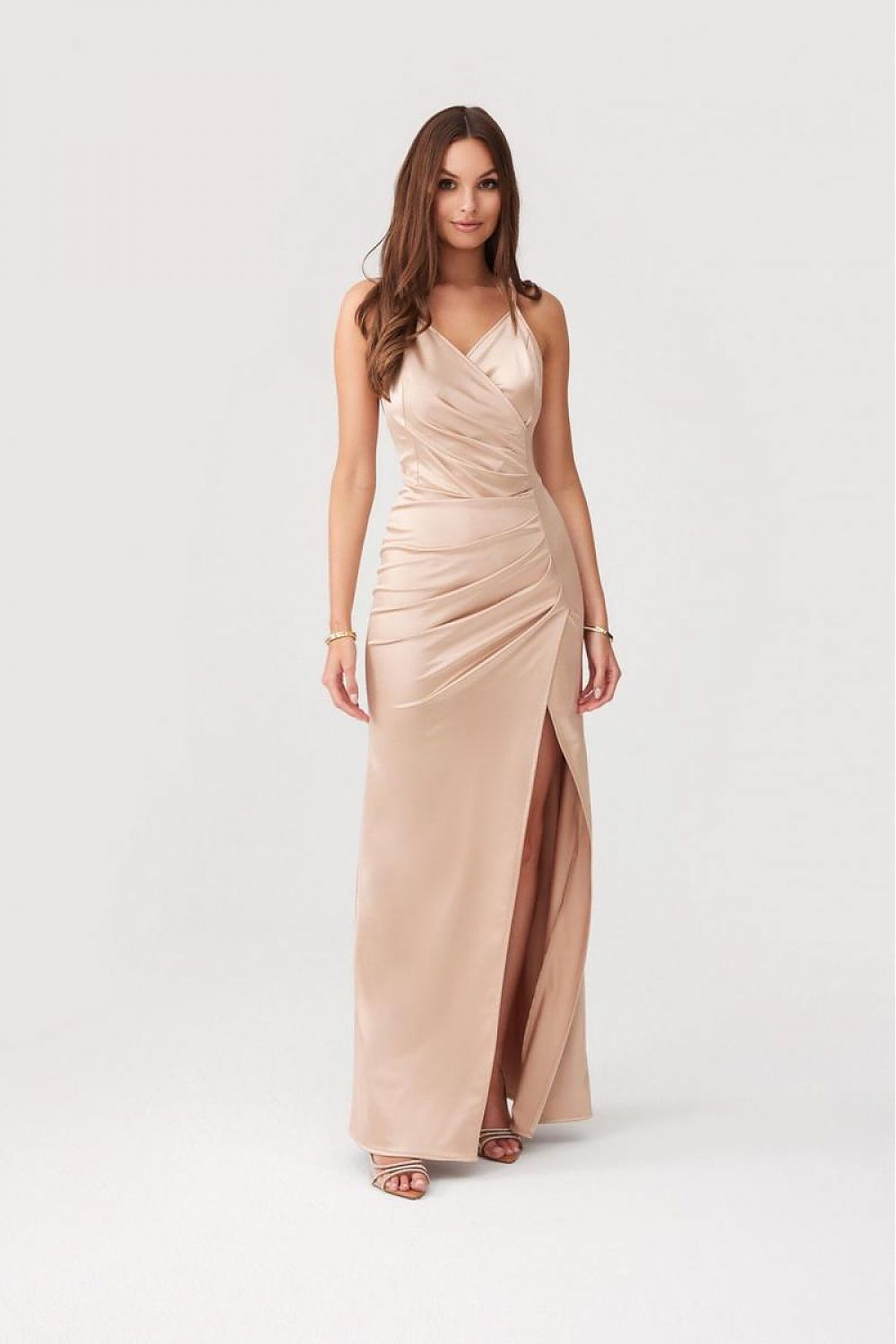 Roco Fashion Lamelia Maxi Dress with Open Back