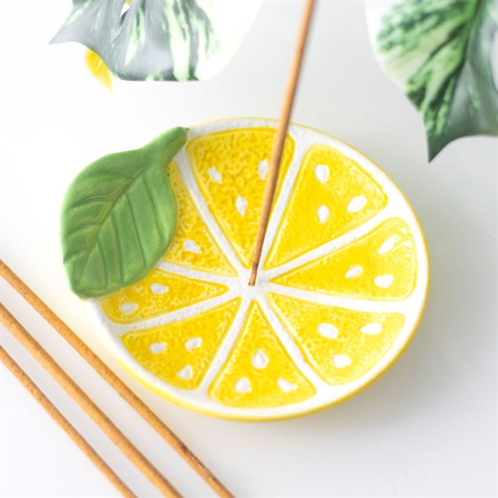 Lemon Slice Incense Stick Holder - ScentiMelti Home Fragrance, Beauty & Gifts UK