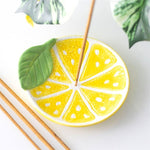 Lemon Slice Incense Stick Holder - ScentiMelti Home Fragrance, Beauty & Gifts UK