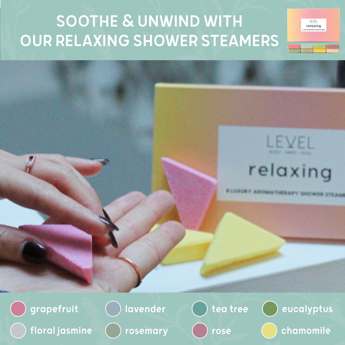 SMUG Shower Steamer Set- Relaxing & Energising