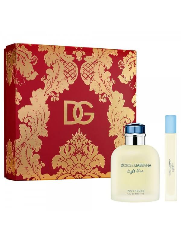 Dolce & Gabbana Light Blue 125ml EDT + 10ml EDT for Men Gift Set