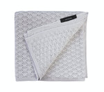 Light cellular bamboo baby blanket - Grey