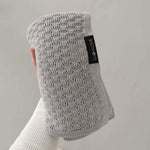 Light cellular bamboo baby blanket - Grey