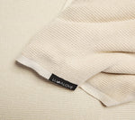 Light knitted bamboo swaddle blanket - Beige