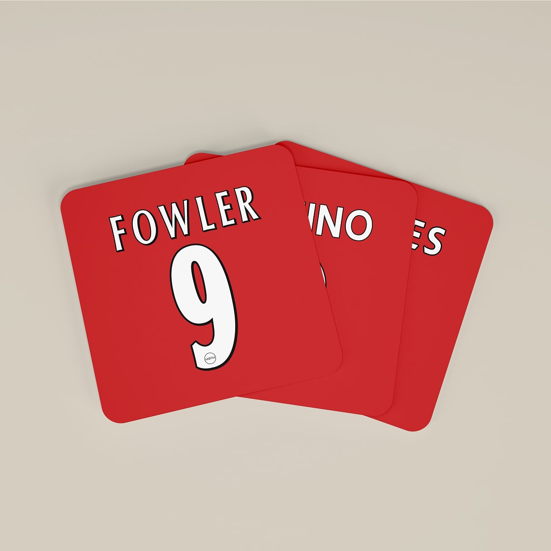 Liverpool Legends Number 9s Football Coasters - Set of 4