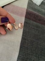 Rose Gold Plated Sterling Silver Locket Necklace