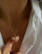 Rose Gold Plated Sterling Silver Locket Necklace Morning Star 2