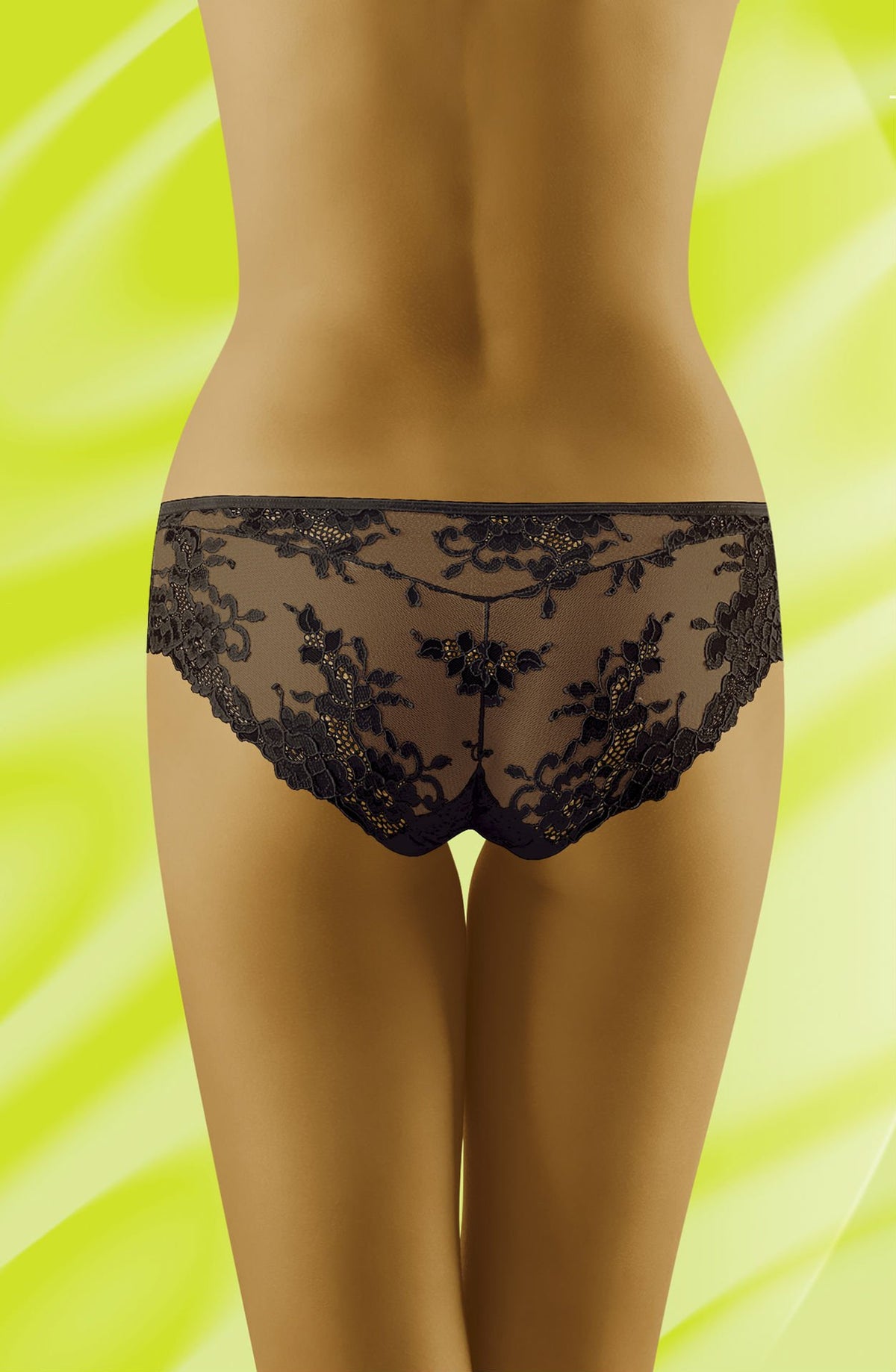 Wolbar Lola Lace Trim Briefs Beige