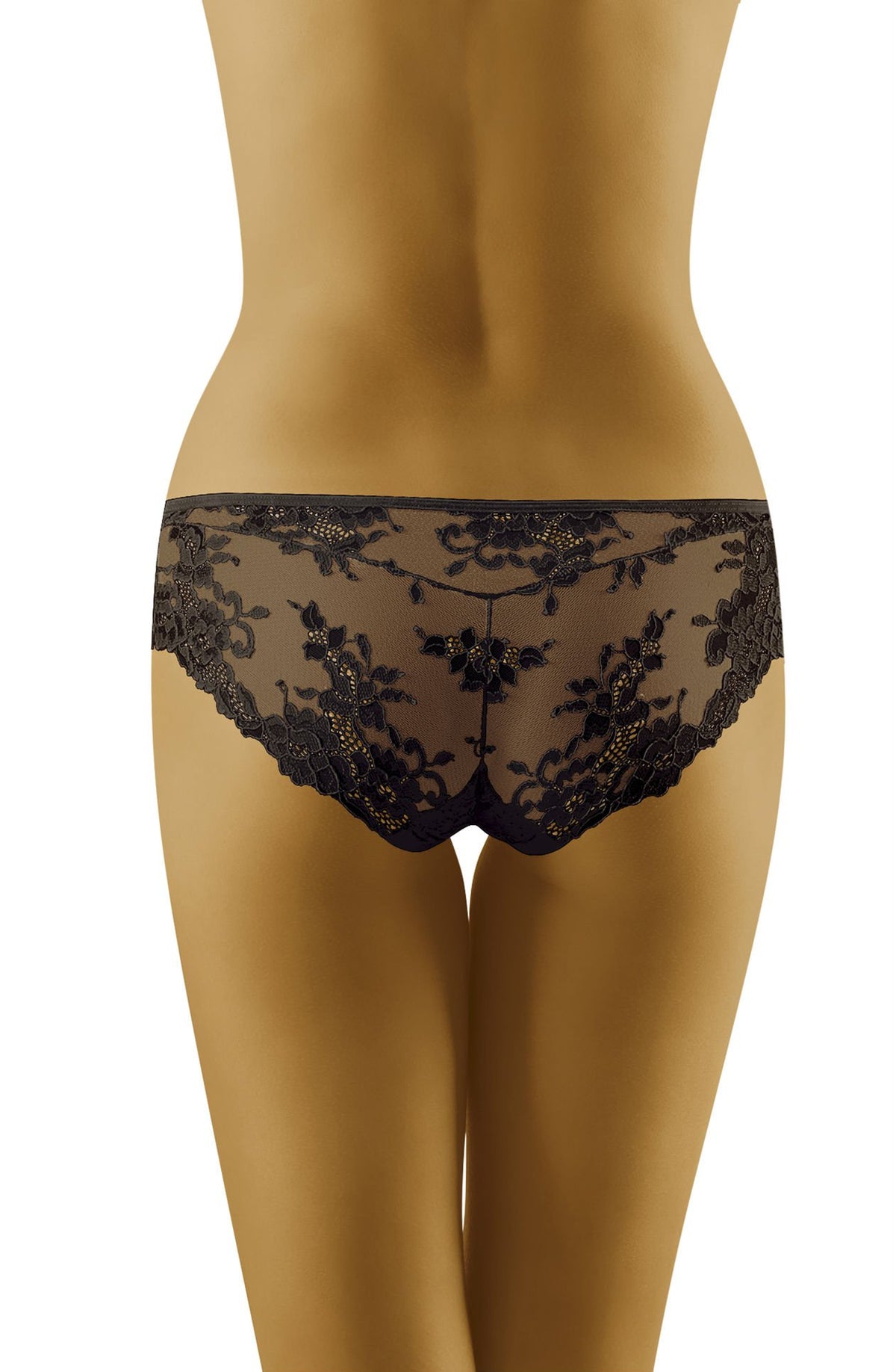 Wolbar Lola Lace Trim Briefs Beige