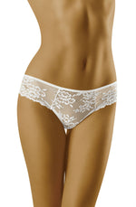 Wolbar Lola Lace Trim Briefs White