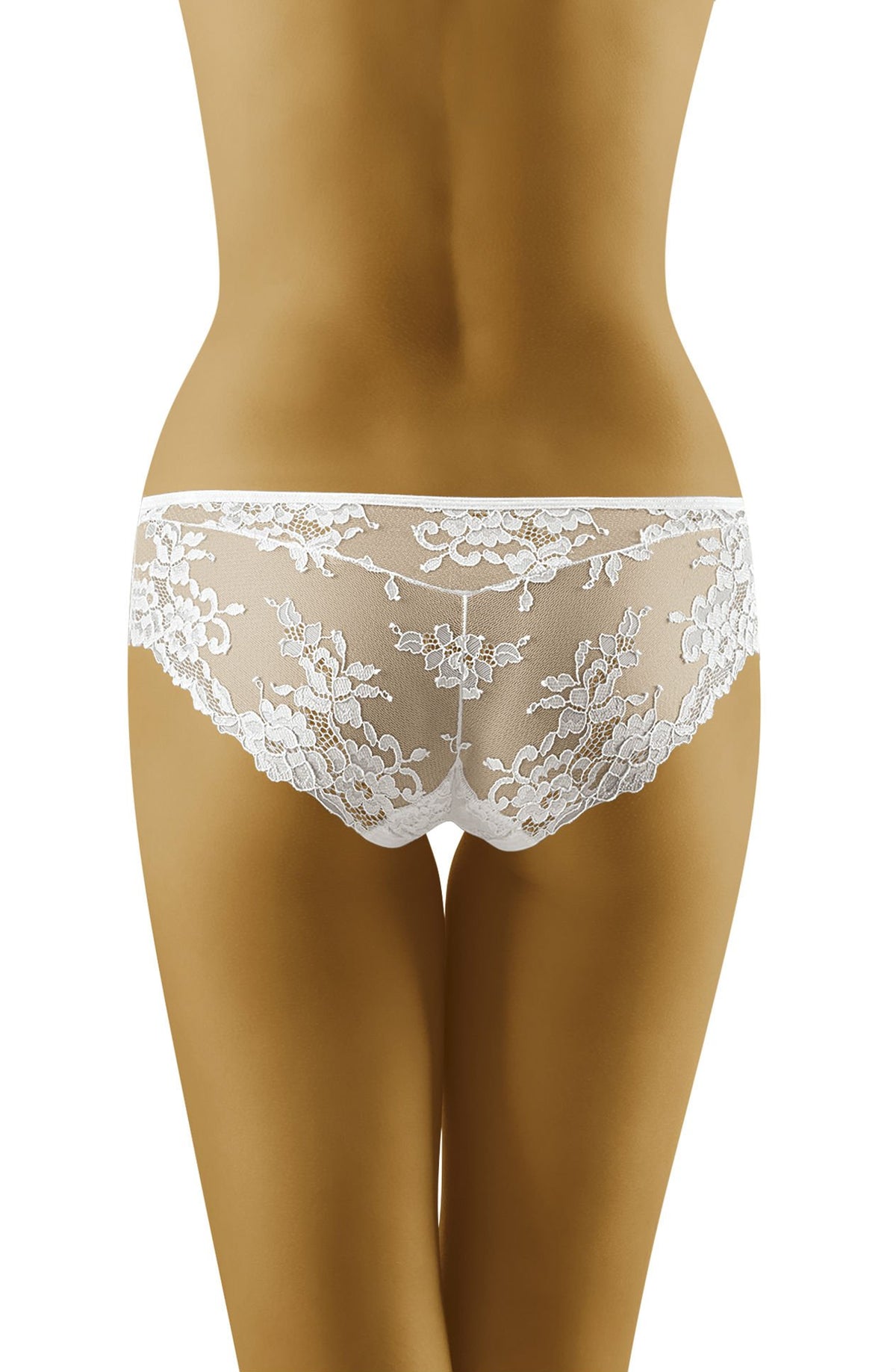 Wolbar Lola Lace Trim Briefs White