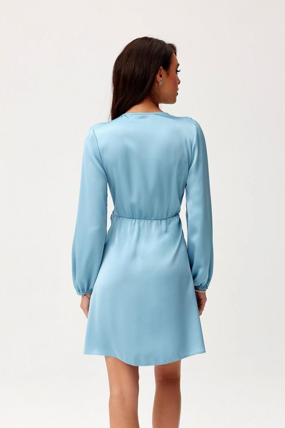 Long Sleeve Satin Short Dress | 12 Colours | Roco Fashion