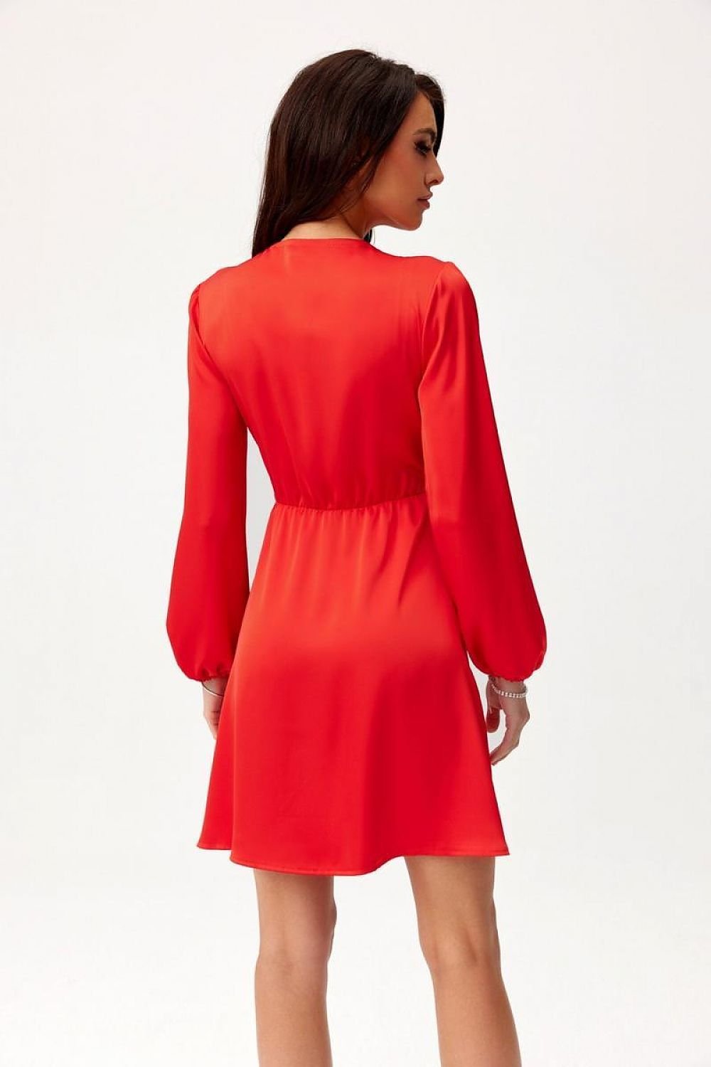 Long Sleeve Satin Short Dress | 12 Colours | Roco Fashion