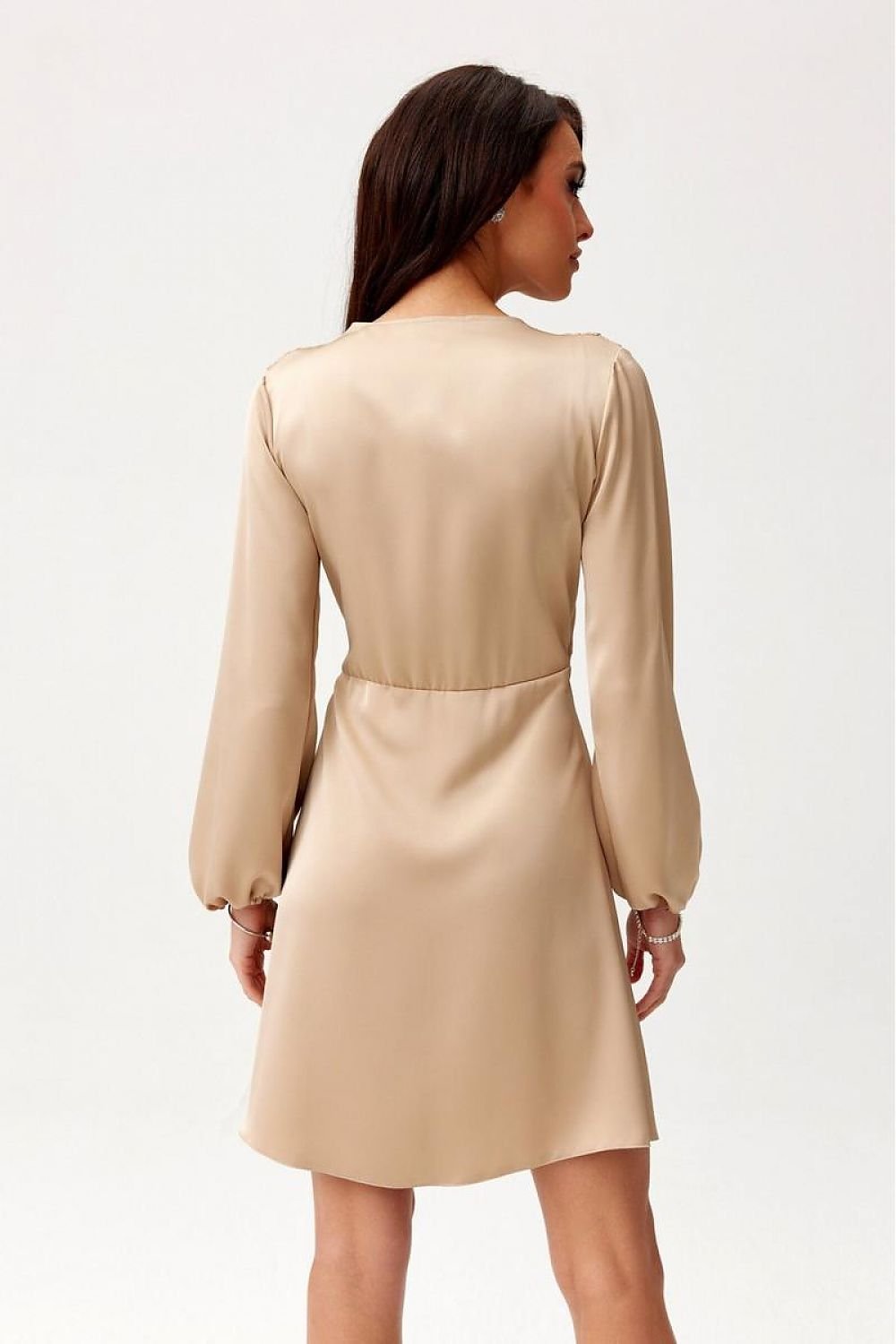 Long Sleeve Satin Short Dress | 12 Colours | Roco Fashion