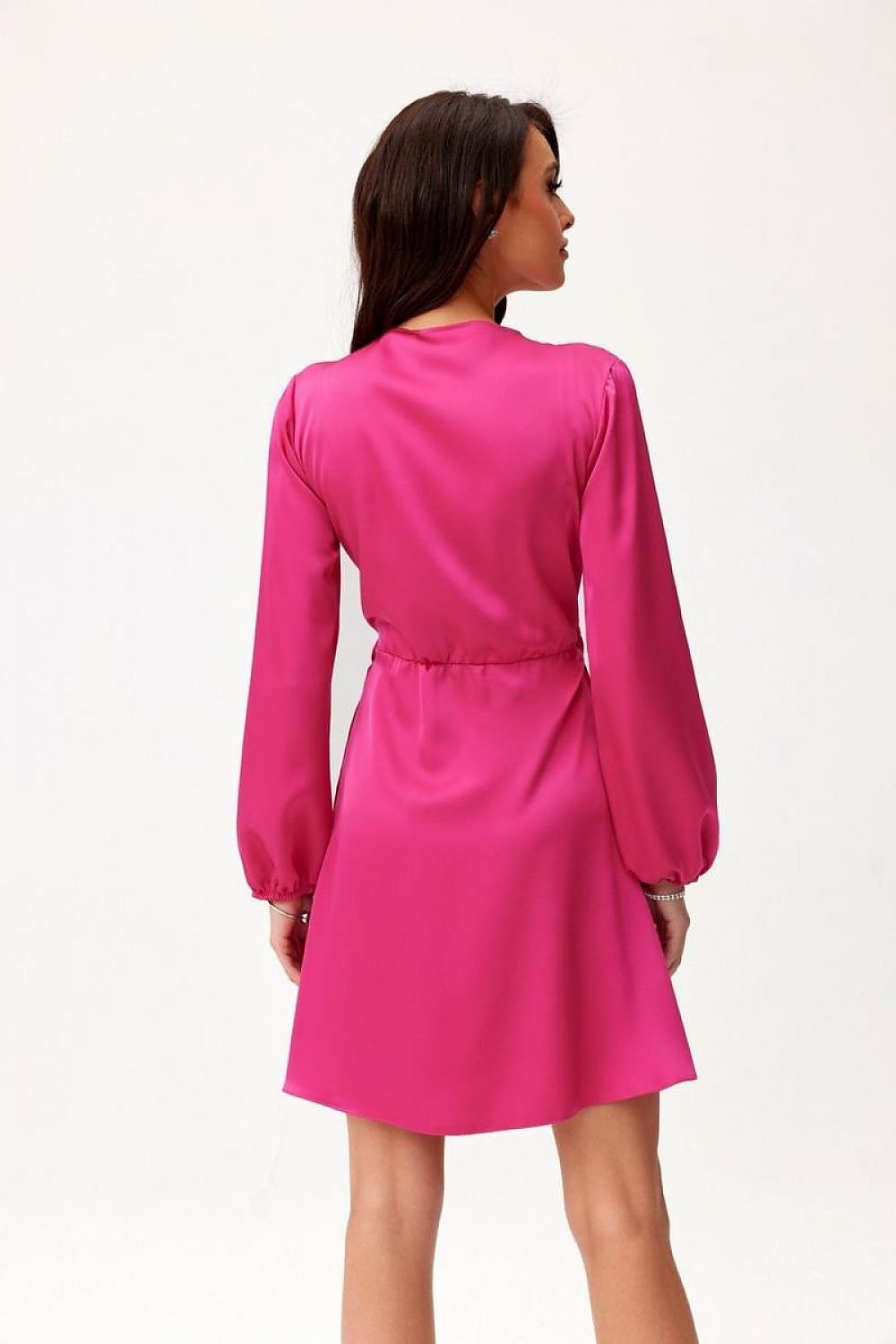 Long Sleeve Satin Short Dress | 12 Colours | Roco Fashion