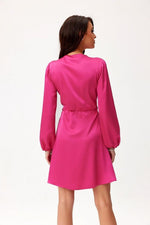 Long Sleeve Satin Short Dress | 12 Colours | Roco Fashion