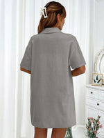 Loose-fit Short-sleeve Short Two-piece Shorts & Top Co-ord Set