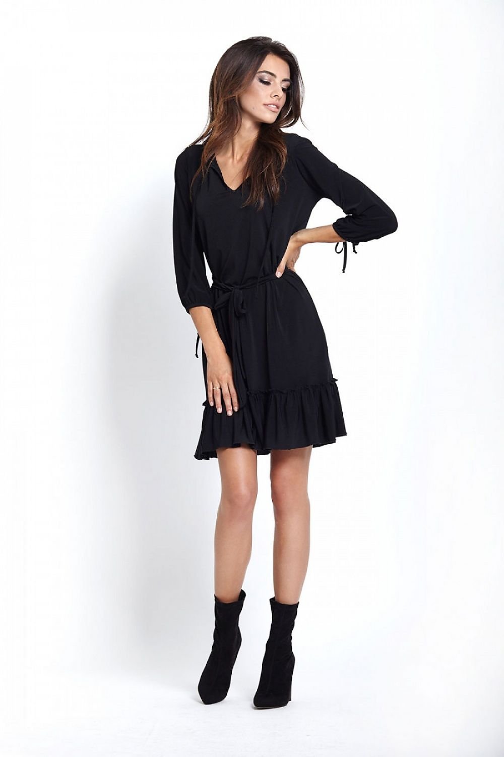 Loose Frilly Simple Day Dress | IVON