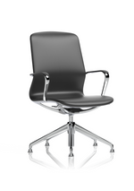 Lucia High Back Executive Office Chair Chrome With Glides