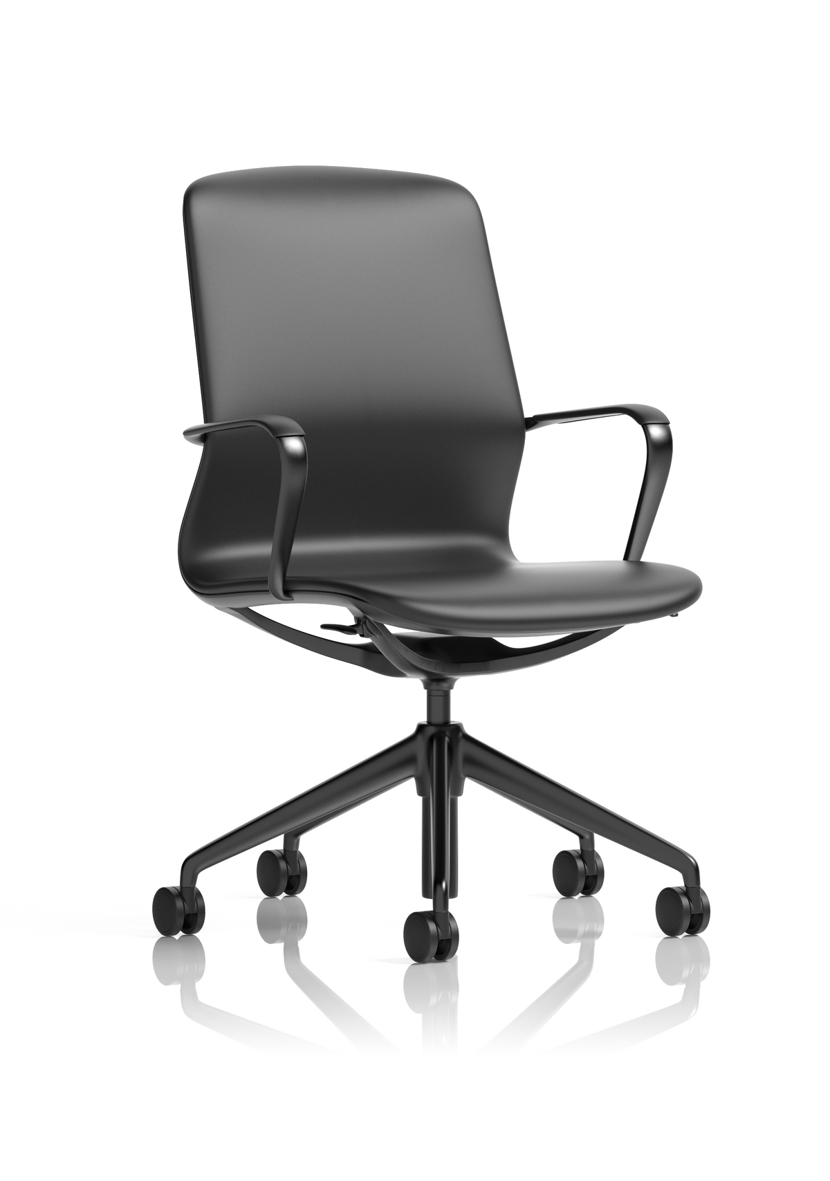 Lucia High Back Executive Office Chair Black None
