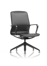 Lucia High Back Executive Office Chair Black With Glides