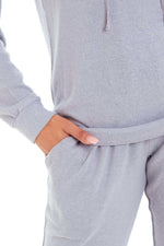 Daisy Dreamer Pink Grey Hooded Pyjama Set - Soft Stretchable Loungewear