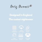 Daisy Dreamer Luxury Terry Cotton Bath Robe - Ultra-Soft Absorbent Dressing Gown
