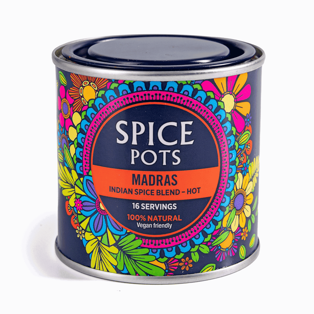 Spice Pots Madras Indian Spice Blend 80g - Hot