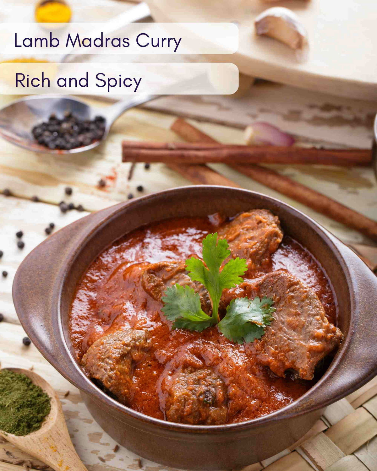 Spice Pots Madras Indian Spice Blend 80g - Hot