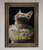 Majestic As Foil Print Ornate Silver