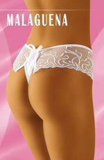 Wolbar Malaguena Bow Thong White