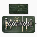 Mantidy® Herringbone Grooming Roll, Racing Green Black and Cream Included