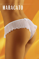 Wolbar Maracato Frilly Briefs White