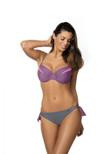 Marko Butterfly-Pattern Push-Up Two-Piece Bikini Set with Deep Cleavage