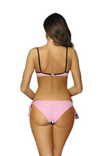 Marko Double-Strap Push-Up Two-Piece Bikini Set with Brazilian Briefs