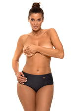 Marko High-Cut Bikini Bottoms with Decorative Stitching