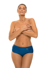 Marko High-Cut Bikini Bottoms with Decorative Stitching