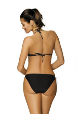 Marko Lace-Front Push-Up Two-Piece Bikini Set with Cat-Print