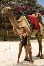 Marko Push-Up One-Piece Swimsuit with Tummy-Control Cut brown