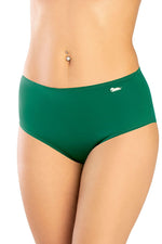 Marko Smooth Brazilian Bikini Bottoms with Central Seam green